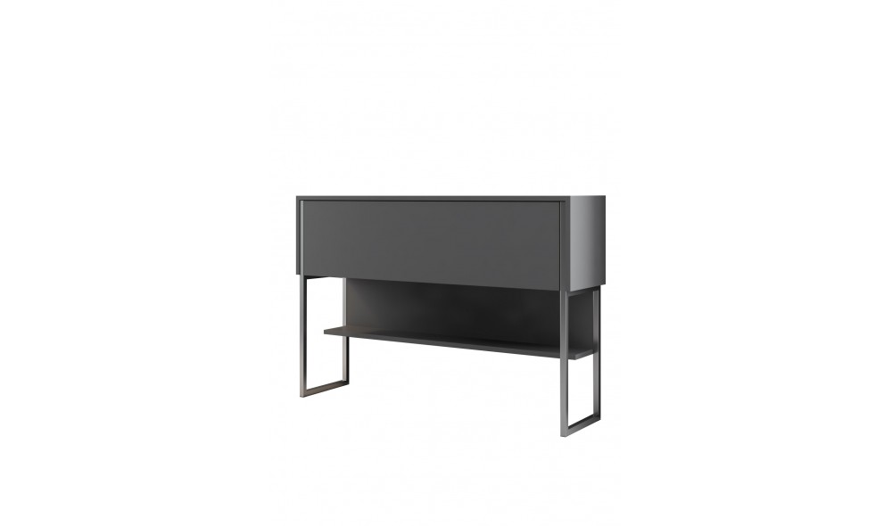 Comoda, Luxe, ArgintAntracit, 120 x 80 x 30 cm