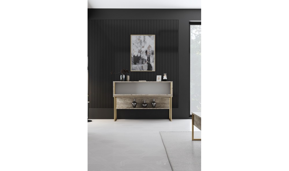 Comoda, Luxe, TravertinAur, 120 x 80 x 30 cm