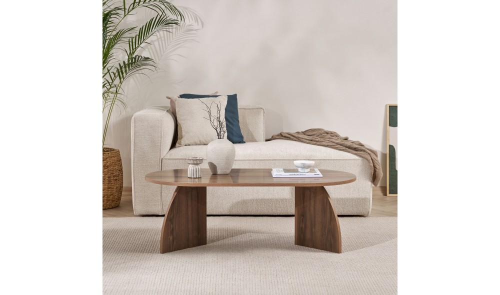 Masuta de cafea, Melina - Venezia Walnut, 120 x 40 x 60 cm