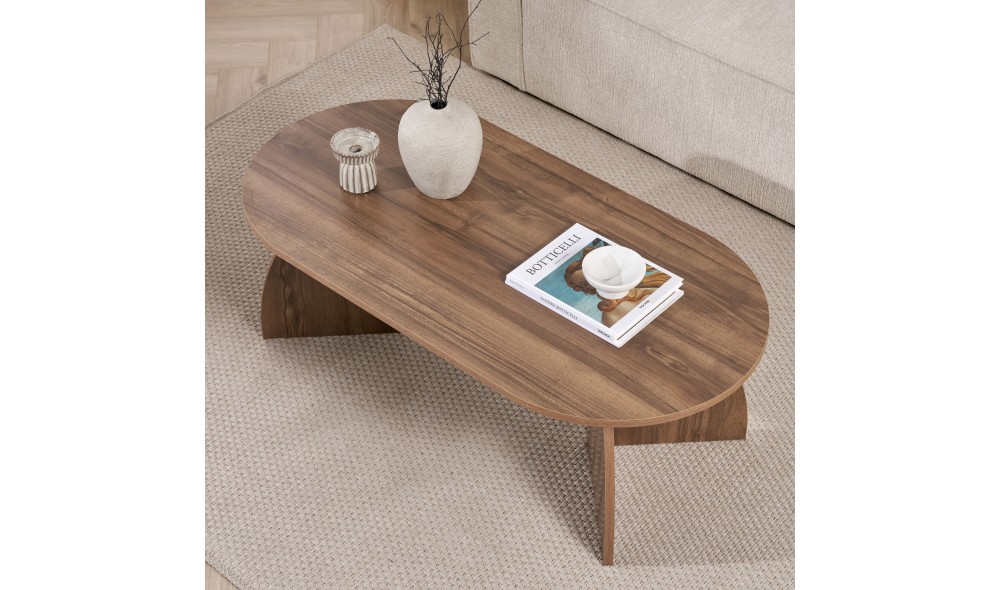 Masuta de cafea, Melina - Venezia Walnut, 120 x 40 x 60 cm