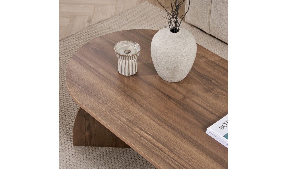 Masuta de cafea, Melina - Venezia Walnut, 120 x 40 x 60 cm