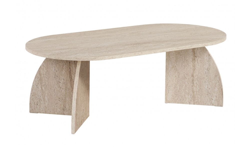 Masuta de cafea, Melina - Travertine, 120 x 40 x 60 cm