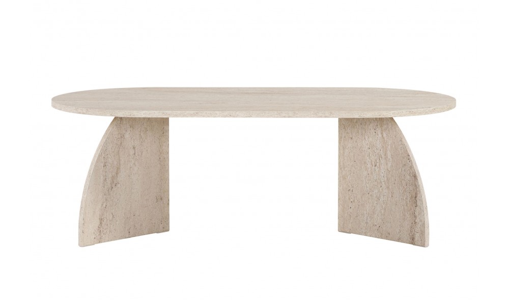 Masuta de cafea, Melina - Travertine, 120 x 40 x 60 cm