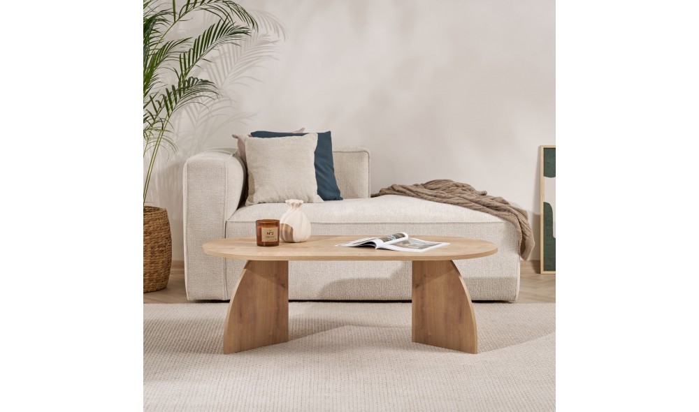 Masuta de cafea, Melina - Sapphire Oak, 120 x 40 x 60 cm