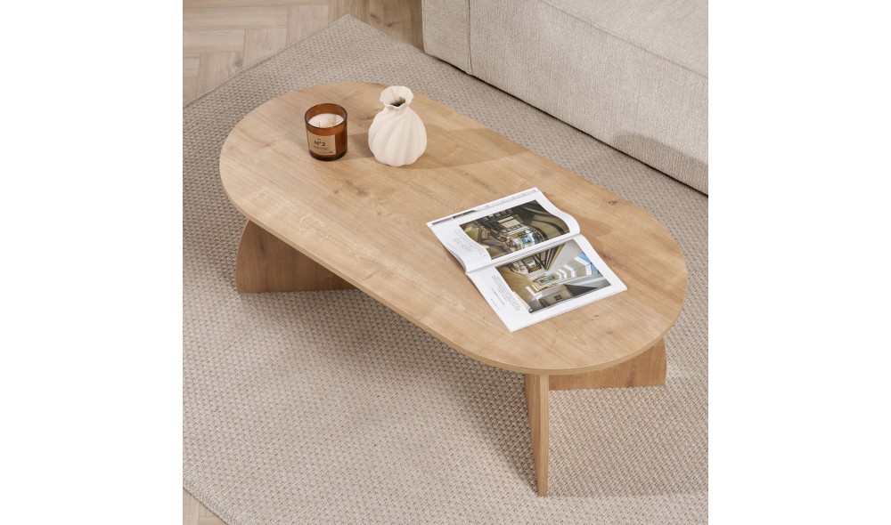 Masuta de cafea, Melina - Sapphire Oak, 120 x 40 x 60 cm