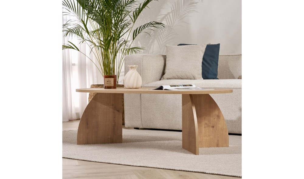 Masuta de cafea, Melina - Sapphire Oak, 120 x 40 x 60 cm