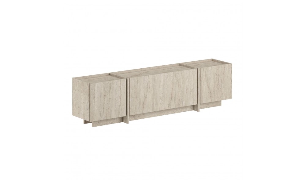 Comoda TV, Lowen - Travertine, 180 x 46 x 35 cm