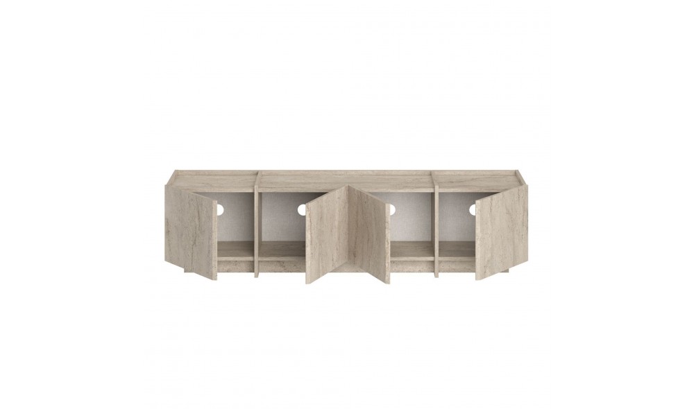 Comoda TV, Lowen - Travertine, 180 x 46 x 35 cm