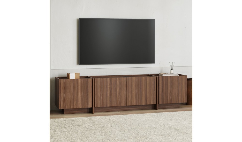 Comoda TV, Lowen - Milano Walnut, 180 x 46 x 35 cm
