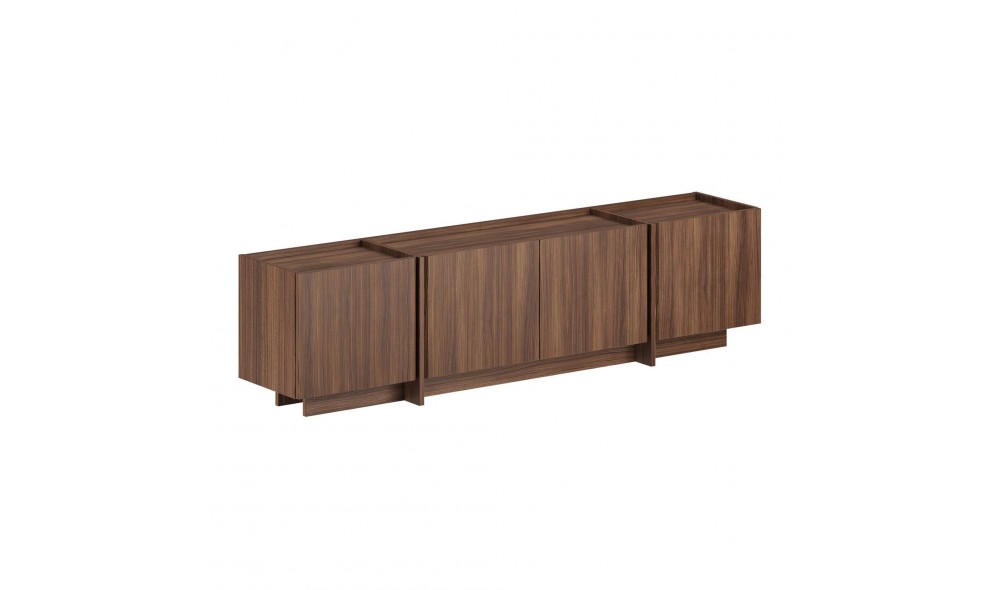 Comoda TV, Lowen - Milano Walnut, 180 x 46 x 35 cm