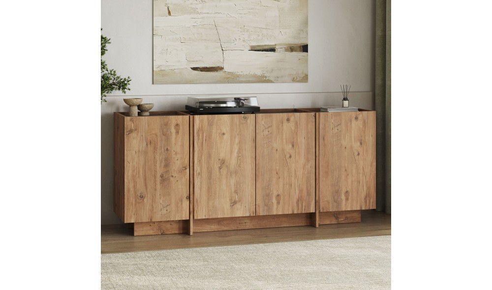 Consola, Dorma - Atlantic Pine, Anthracite, 180 x 80 x 45 cm