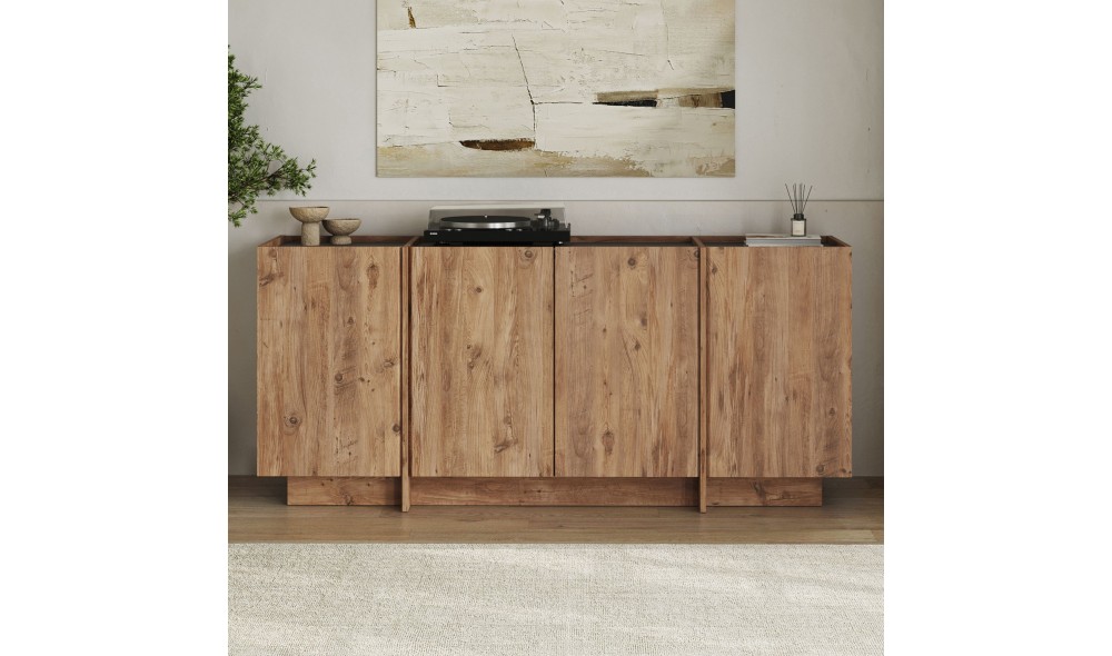 Consola, Dorma - Atlantic Pine, Anthracite, 180 x 80 x 45 cm