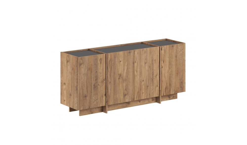 Consola, Dorma - Atlantic Pine, Anthracite, 180 x 80 x 45 cm