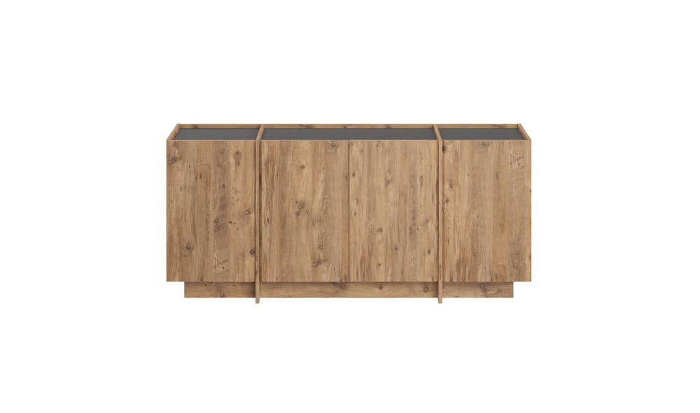 Consola, Dorma - Atlantic Pine, Anthracite, 180 x 80 x 45 cm
