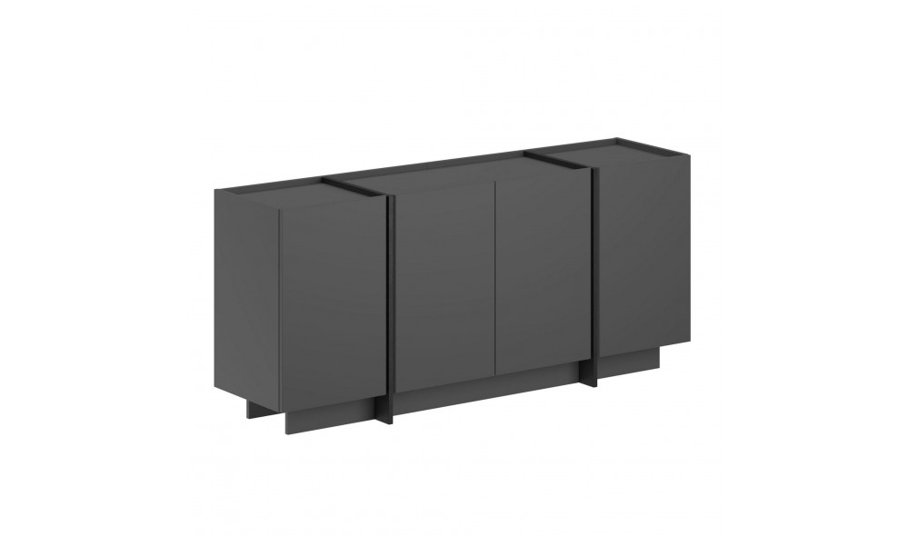 Consola, Dorma - Anthracite, Black, 180 x 80 x 45 cm