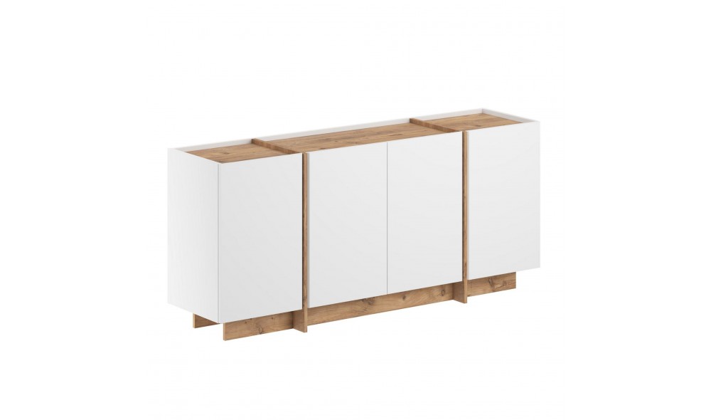 Consola, Dorma - White, Atlantic Pine, 180 x 80 x 45 cm