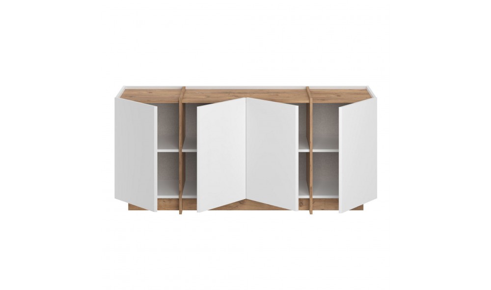 Consola, Dorma - White, Atlantic Pine, 180 x 80 x 45 cm