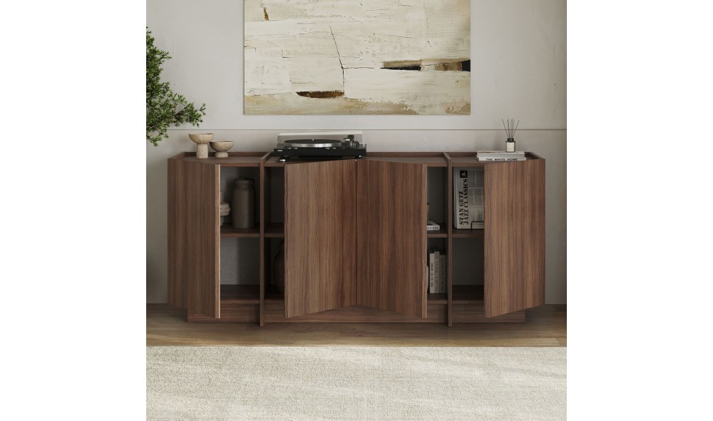 Consola, Dorma - Milano Walnut, 180 x 80 x 45 cm