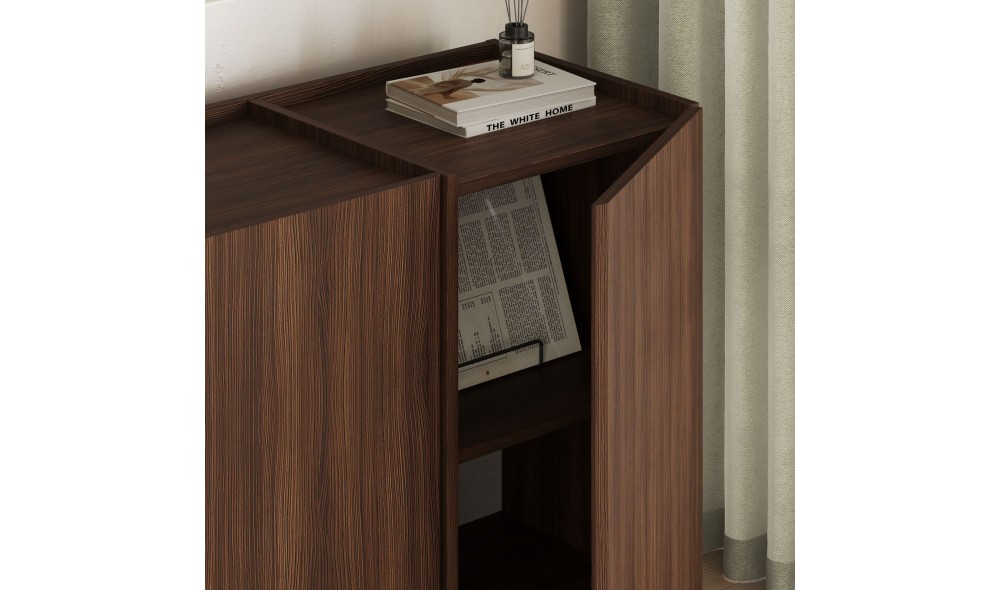 Consola, Dorma - Milano Walnut, 180 x 80 x 45 cm