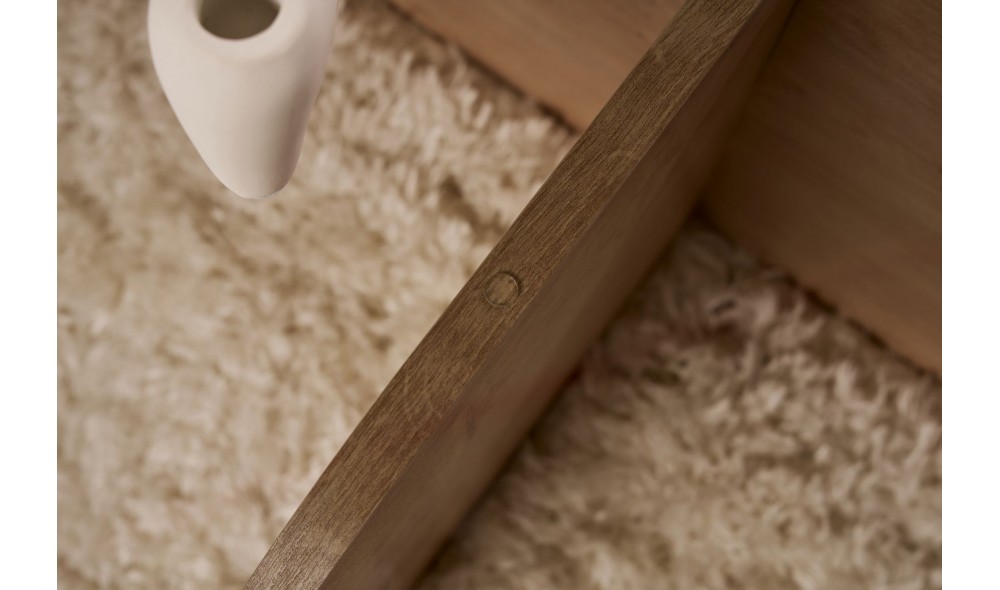 Masuta de cafea, Aeris - Sapphire Oak, Fume, 75 x 35 x 75 cm