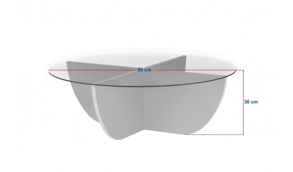 Masuta de cafea, Liya - Travertine, 90 x 30 x 90 cm