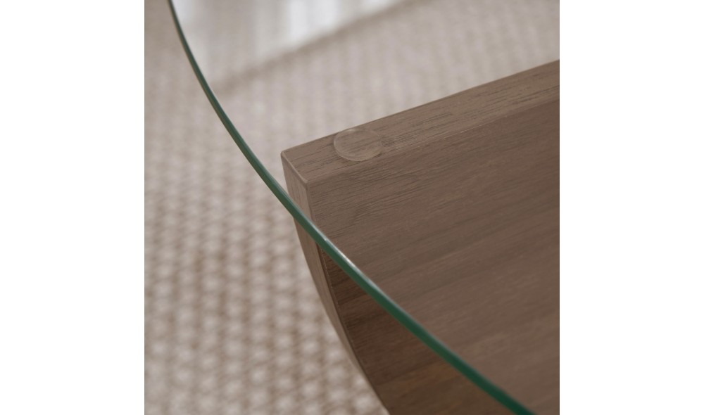 Masuta de cafea, Liya - Venezia Walnut, 90 x 30 x 90 cm