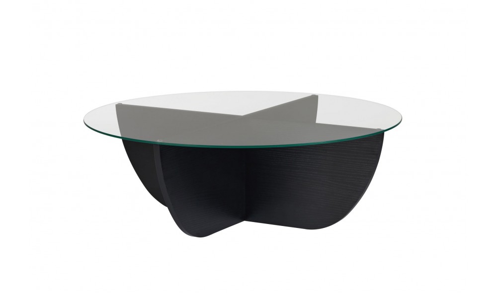 Masuta de cafea, Liya - Wood Black, 90 x 30 x 90 cm