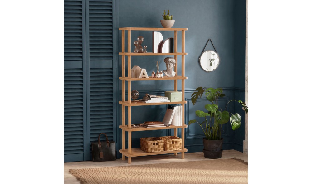 Raft pentru carti, Gala, Pinul Atlantic, 80 x 169 x 28 cm