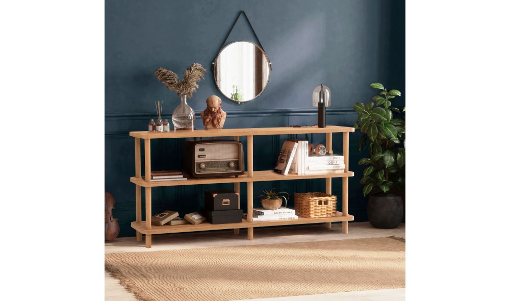 Raft pentru carti, Raca, Pinul Atlantic, 150 x 75 x 35 cm