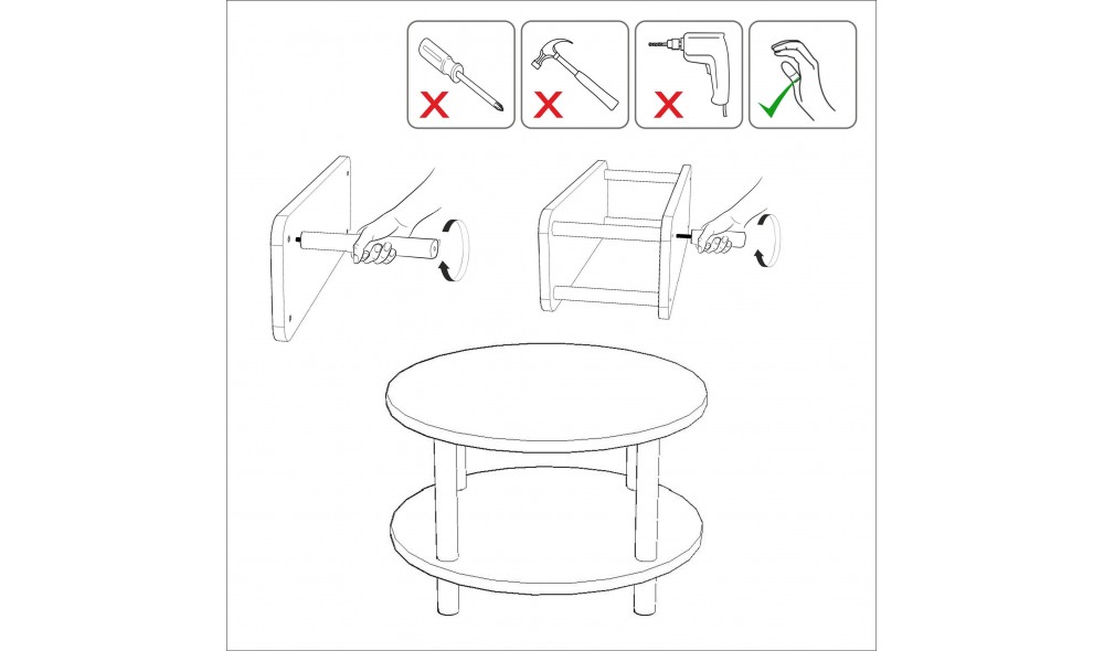 Masuta de cafea, Roby, Pinul Atlantic, 70 x 44 x 70 cm