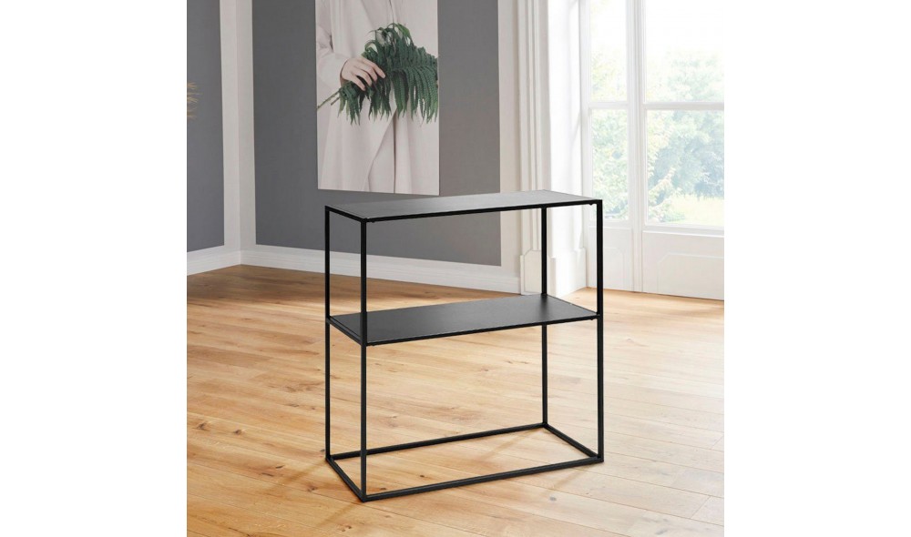 Consola, Andas, Negru, 80 x 85 x 30 cm