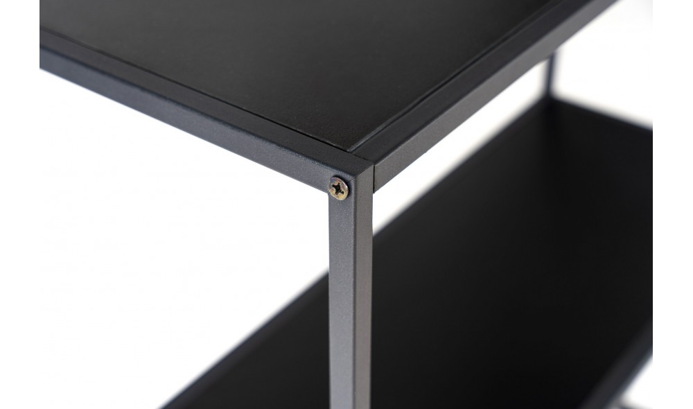 Consola, Andas, Negru, 80 x 85 x 30 cm