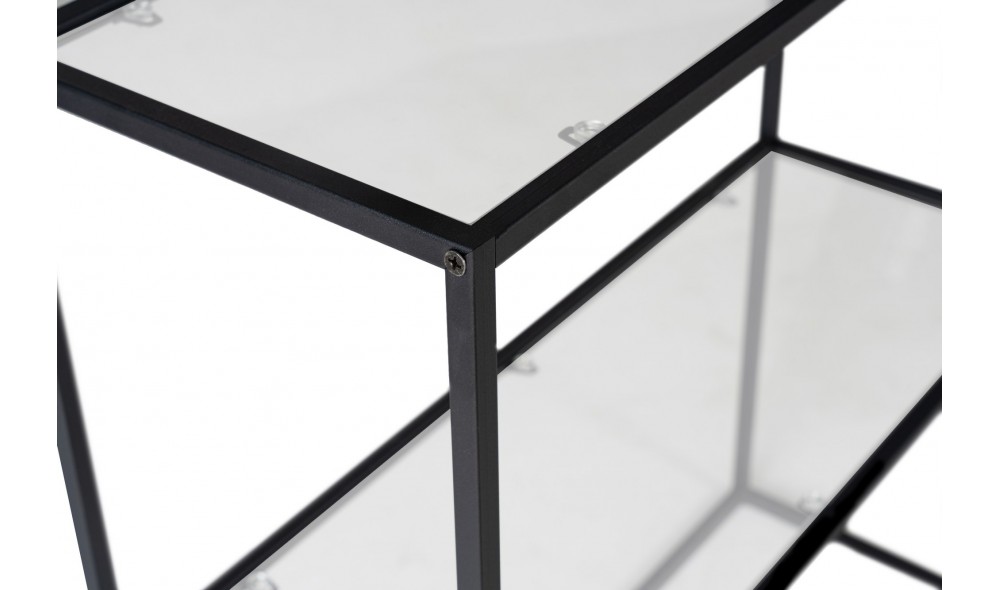 Consola, Berra, Negru, 80 x 85 x 30 cm