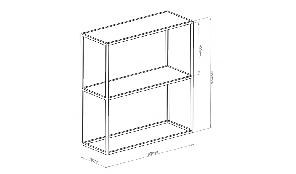 Consola, Berra, Negru, 80 x 85 x 30 cm