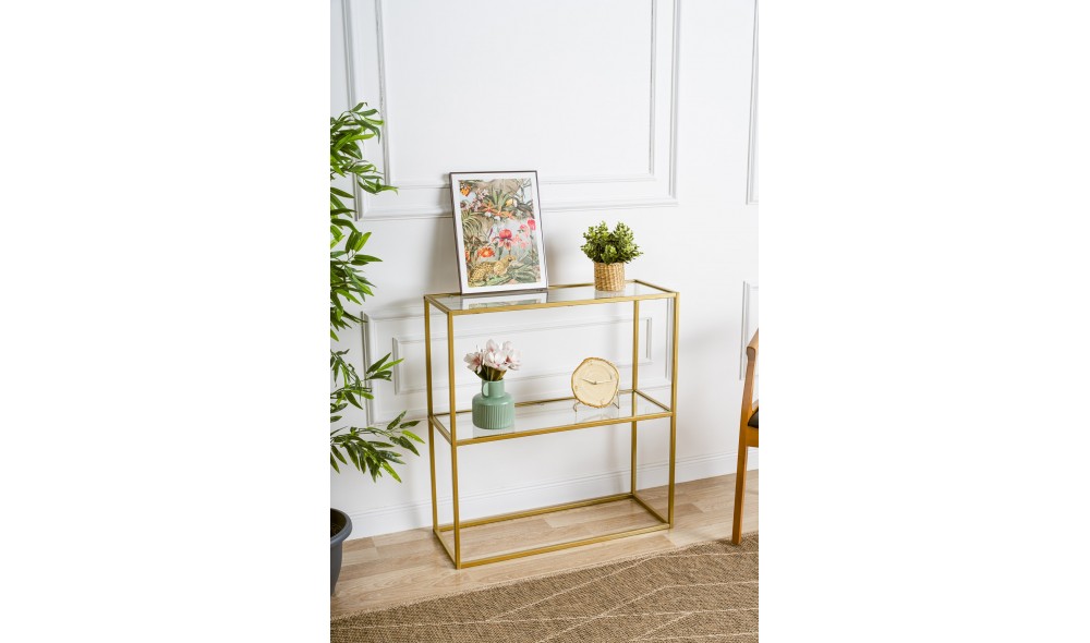 Consola, Berra, Aur, 80 x 85 x 30 cm