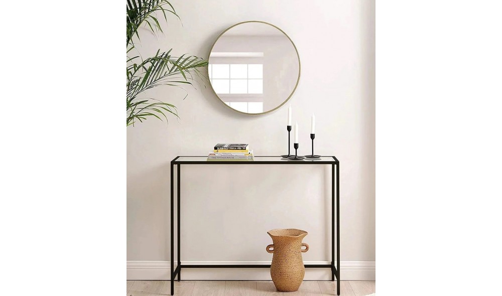 Consola, Canvas, Negru, 100 x 80 x 30 cm