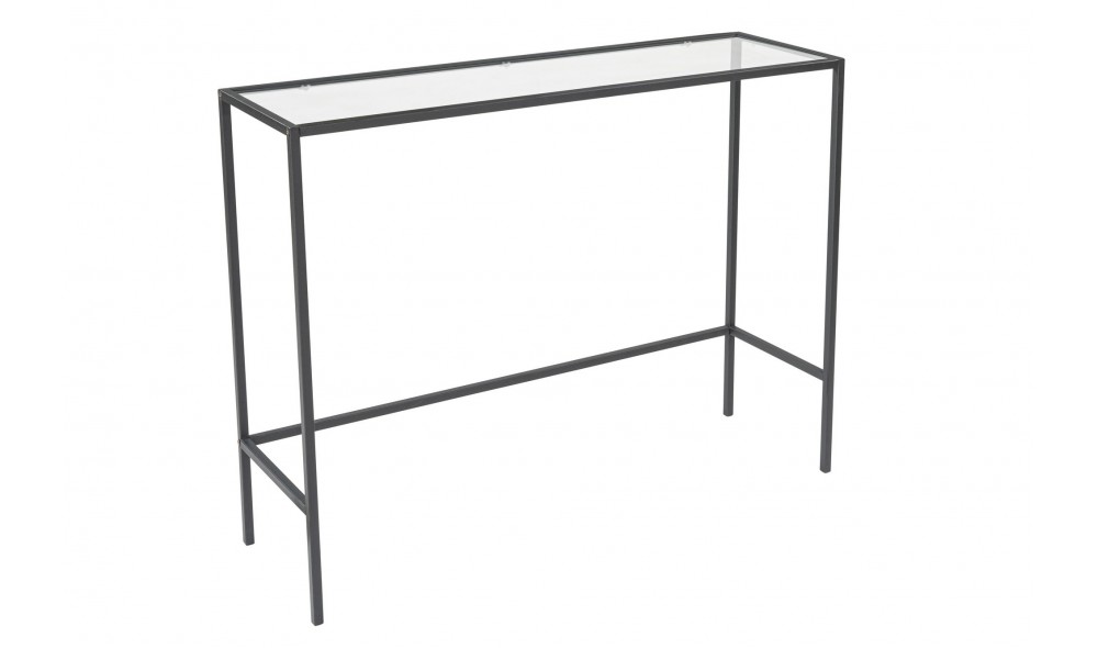 Consola, Canvas, Negru, 100 x 80 x 30 cm