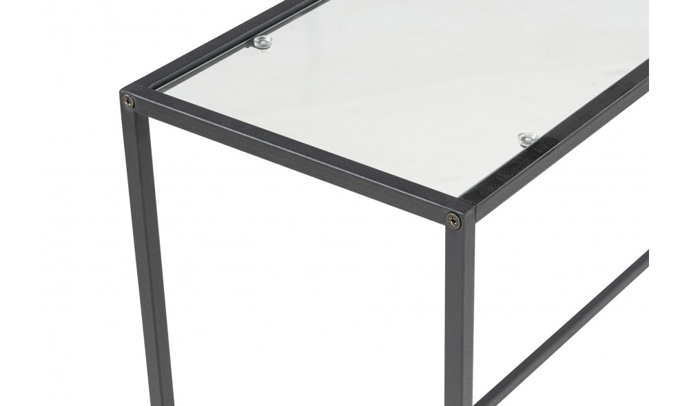 Consola, Canvas, Negru, 100 x 80 x 30 cm