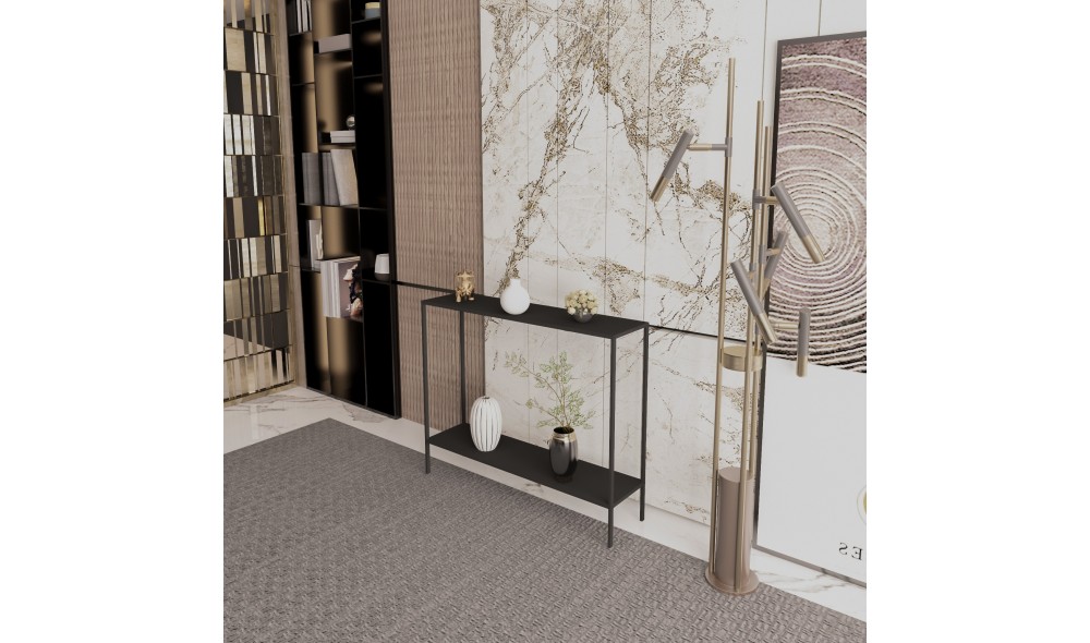 Consola, Kuba, Negru, 83 x 78 x 21 cm