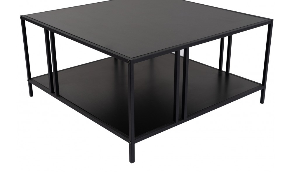 Masuta de cafea, Uranus, Negru, 80 x 40 x 80 cm