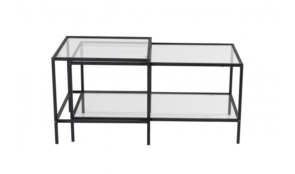 Set masuta de cafea, Sevay, Negru, 90 x 49 x 45 cm