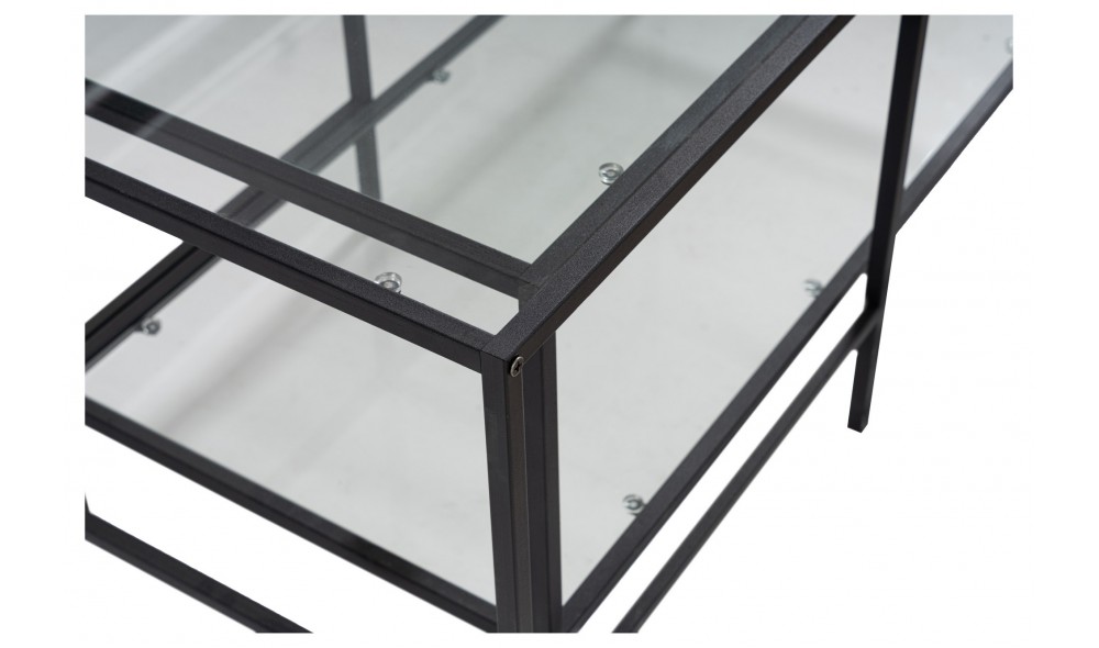 Set masuta de cafea, Sevay, Negru, 90 x 49 x 45 cm