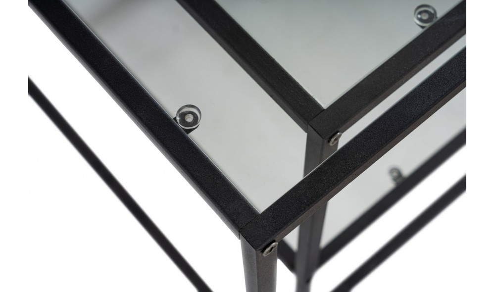 Set masuta de cafea, Sevay, Negru, 90 x 49 x 45 cm