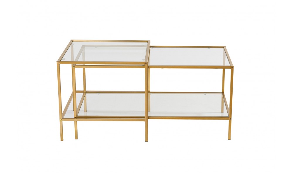 Set masuta de cafea, Sevay, Aur, 90 x 49 x 45 cm