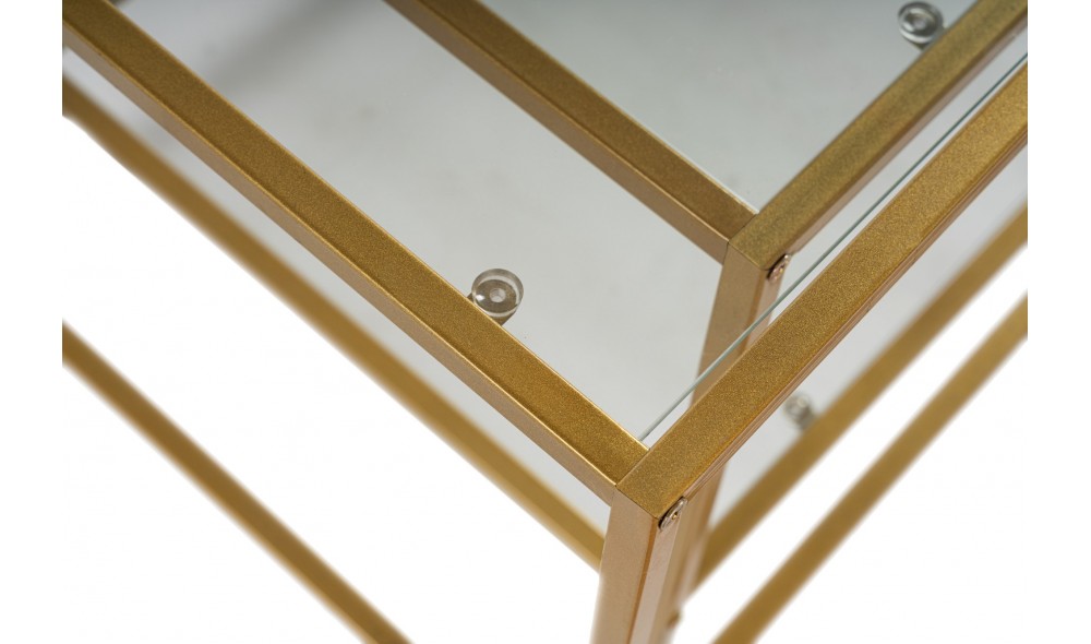 Set masuta de cafea, Sevay, Aur, 90 x 49 x 45 cm