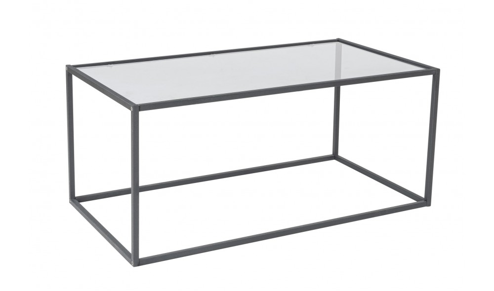 Masuta de cafea, Lizbon, Negru, 90 x 40 x 50 cm