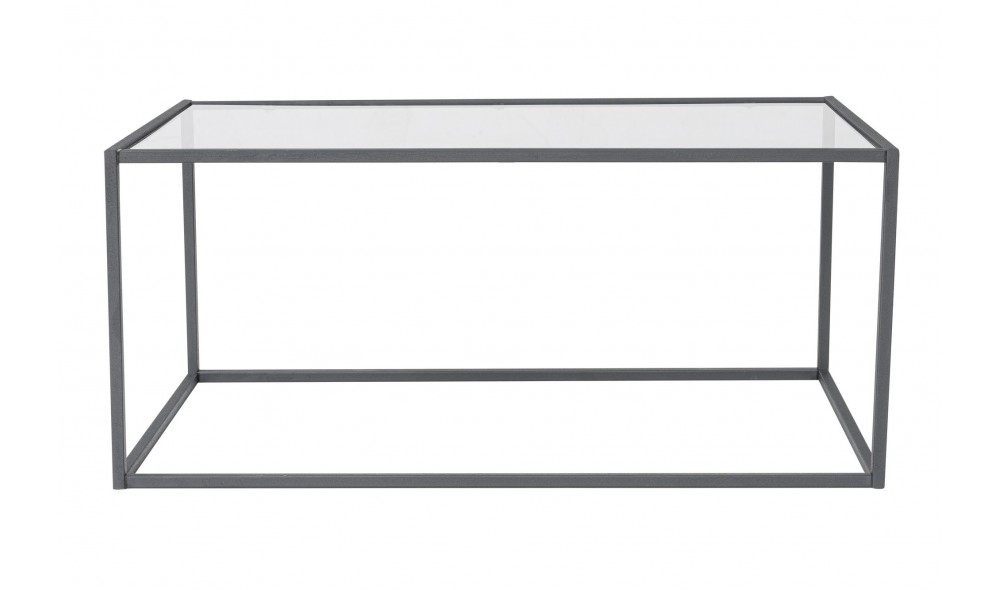 Masuta de cafea, Lizbon, Negru, 90 x 40 x 50 cm