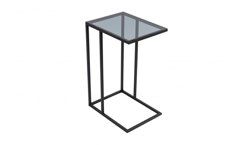 Masa laterala, Alaska C, Negru, 30 x 60 x 40 cm