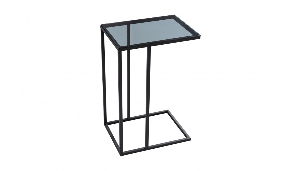 Masa laterala, Alaska C, Negru, 30 x 60 x 40 cm