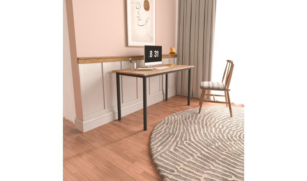 Birou de studiu, Viva, StejarNegru, 140 x 78 x 55 cm